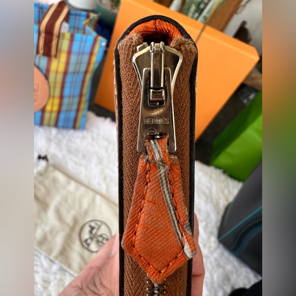 π₯π₯Hermes Azap Silk In Classique Long Wallet COA READYπ₯π₯ - Picture 7 of 15